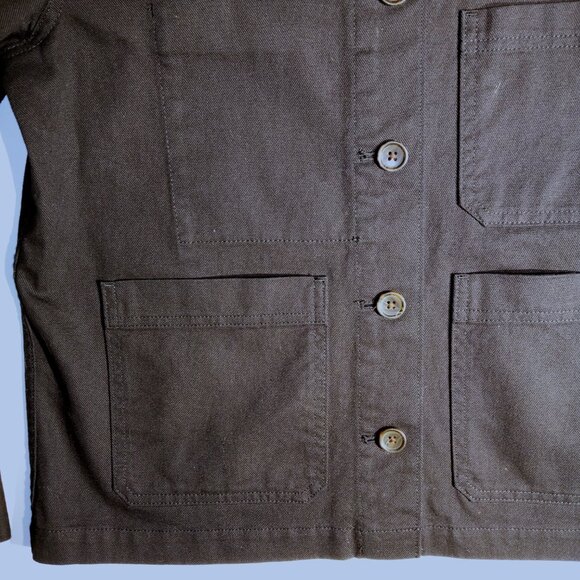 EVERLANE Barn Jacket  XS  Black  Organic Cotton Canvas  Pockets  Relaxed Fit EXC - Picture 8 of 8